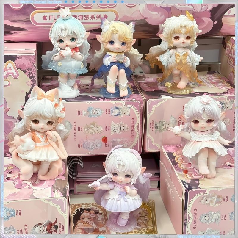 В наличии Flora Путешествие на Запад Мечта Blind Box Оригинальные Модные Милые Куклы Фигурки Настольные Украшения Подарки Для Девочек