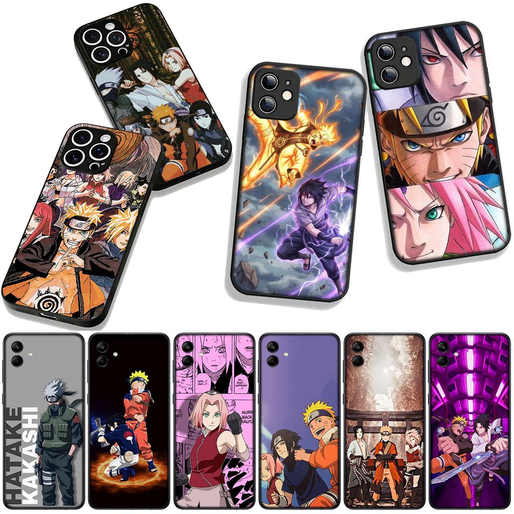 for Samsung Galaxy S25 S24 S22 S23 FE Ultra Plus A56 A05 A06 A15 A16 A55 S7 Edge Phone Case Narutos Haruno Sakura Kakashi Sasuke