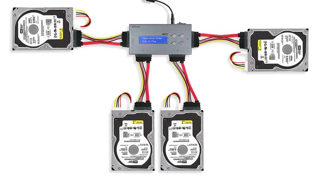 EZ DUPE HD Пал Дубликатор Совместимый с NIST и Изображением DoD Автономный Пропуск Ошибок [Оригинальный Продукт] 13 HDD/SSD 800-88 Совместимый, 300 МБ/с