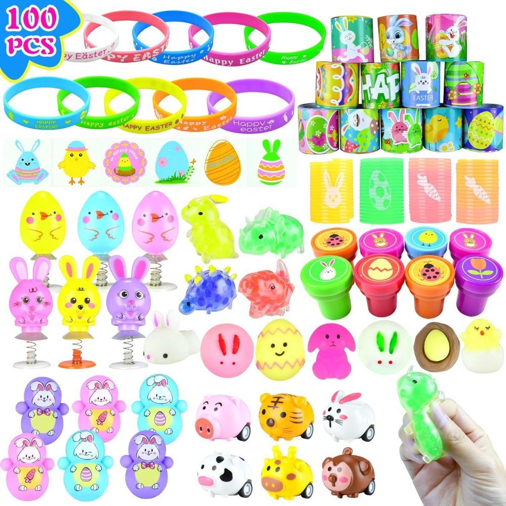 12/13/24/48/100pcs Hunt Egg Fillable Opening Eggshell Filled Gift Surprise Eggs Easter Eggs Kids