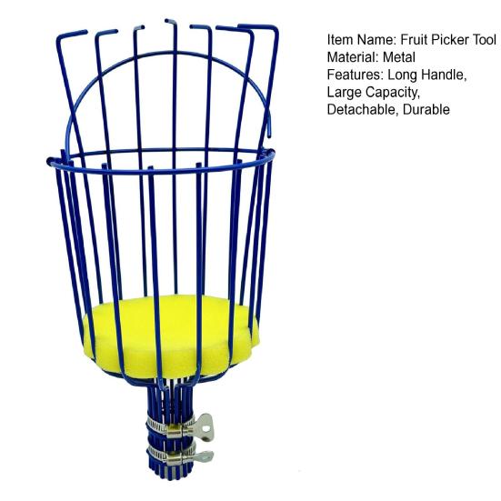 Инструмент для сбора фруктов Хурма Bayberry Gatherer Конструкция губки Съемная конструкция с длинной ручкой Большая емкость