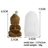 3D Little Buddha Candle Silicone Mold Handmade Buddha Aromatherapy Soap Resin Mold Church Candle Decoration Production Supplies
