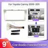 9-дюймовая автомобильная радиорама для Toyota Camry 2006-2011, комплект для крепления на приборной панели, стерео GPS, DVD-плеер, установка панели, крышка адаптера, фасци...