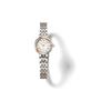 Женские кварцевые часы Seiko Lukia SSWA002 Корпус с бриллиантом, выращенным в лаборатории, Хрустальное стекло Серебристый и шелковисто-розовый циферблат цвета слоновой кости Нержавеющая сталь
