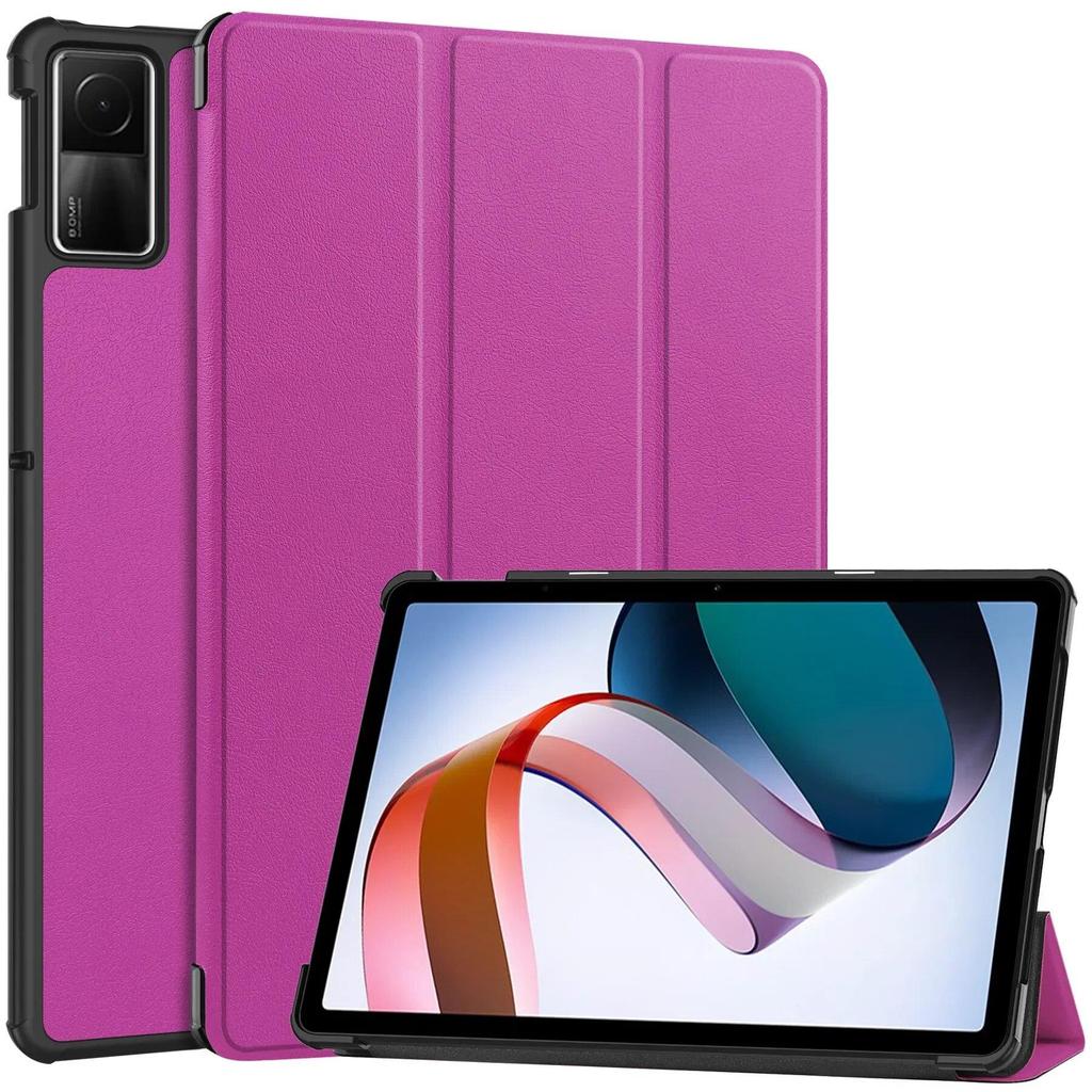 Чехол для Xiaomi Redmi Pad Se 11 дюймов, планшетный ПК, тройная складная тонкая подставка, сплошной магнитный чехол с функцией автоматического пробуждения