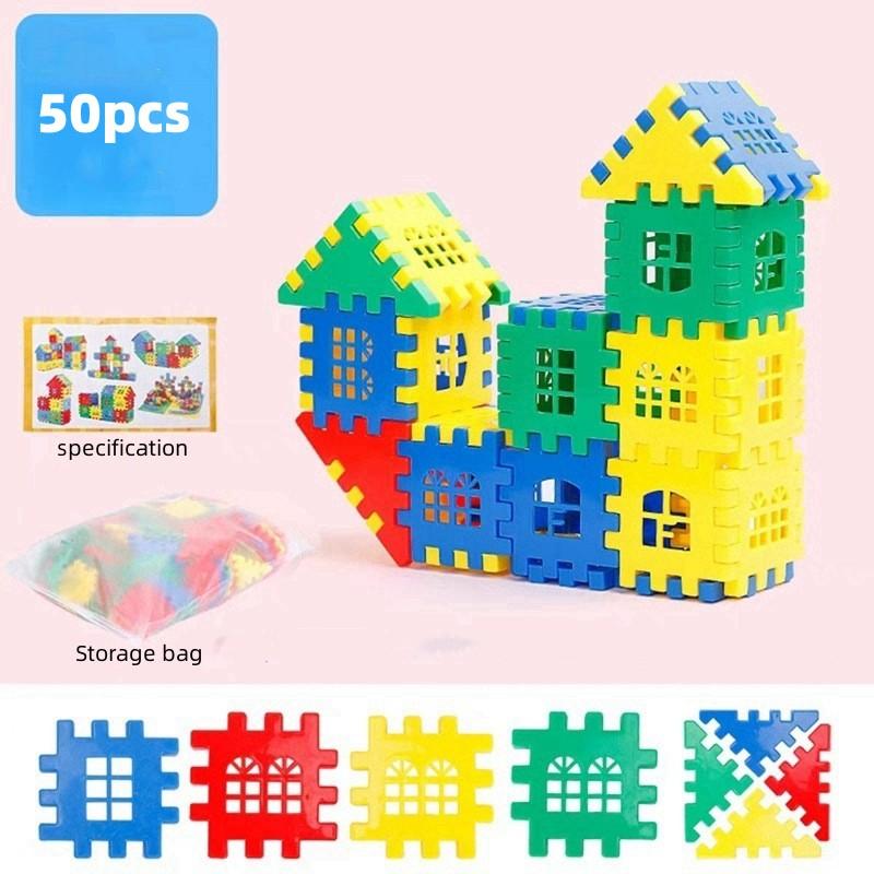 Building Blocks Large Particle Children's Educational Toy Building Blocks Castle House