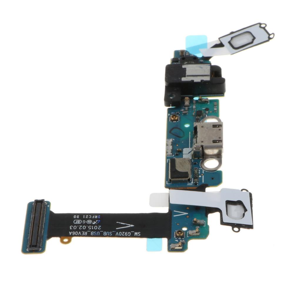 Разъем USB-порта для зарядки Шлейф Замена Для Samsung S6 G920V