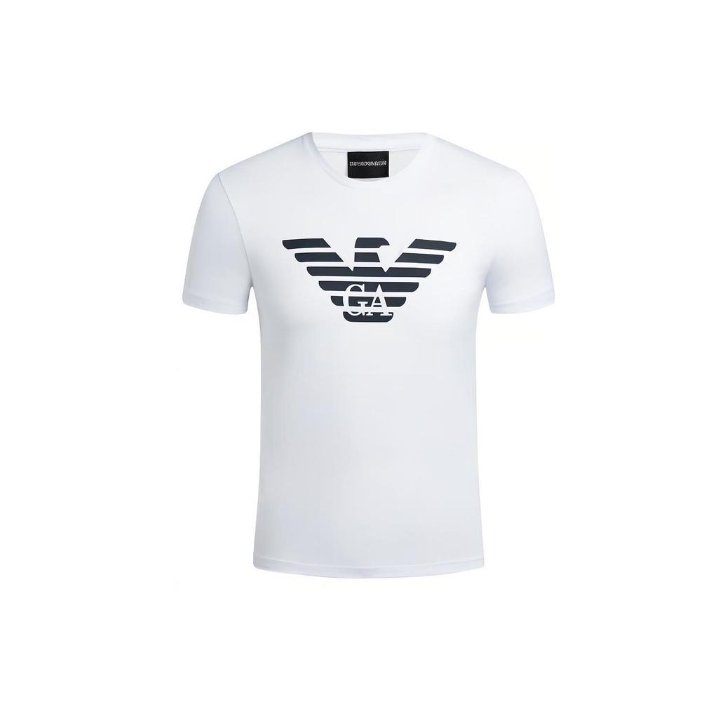 Emporio Armani Модная футболка с логотипом орла Мужские топы Белый 8N1T99-1JNQZ-0100