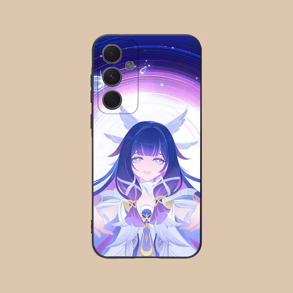 G-Genshin Impact C-Колумбина Чехол для телефона для Samsung S25,24,21,22,23,20,S30,Ultra,Plus, Fe,5G Силиконовый чехол