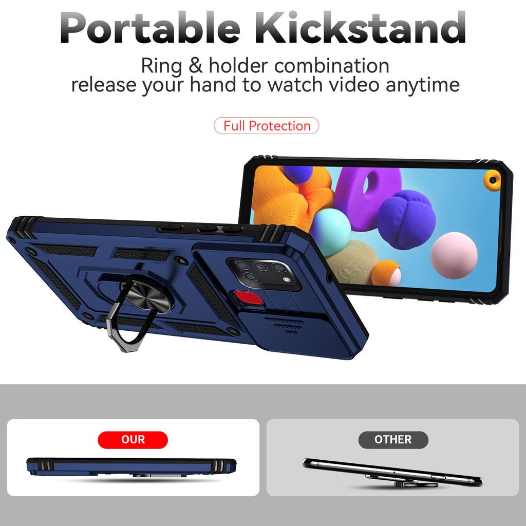 Чехол-подставка с кольцом для Samsung A21S, чехол Galaxy a21s, защитный чехол для телефона с защитой от падения, чехол для телефона Samsung Galaxy A21s A21 S