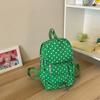 Schoolbag New Polka Dot Drawstring Casual Backpack Lightweight Versatile High Look Fashion Foreign Travel Small Backpack