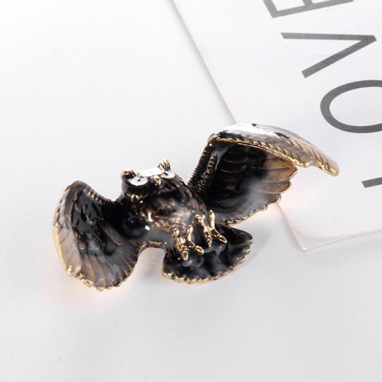 Fashion Vintage Women Owl Shape Flying Jewelry Brooch Pin Clothes Accessory Gift