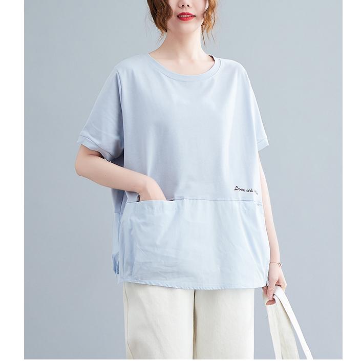 Dimanaf Лето 2023, женская футболка, хлопковая футболка с летучей мышью, модные лоскутные топы, футболки, рубашка-туника, свободные карманы, повседневные однотонные топы и футболки большого размера, желтые