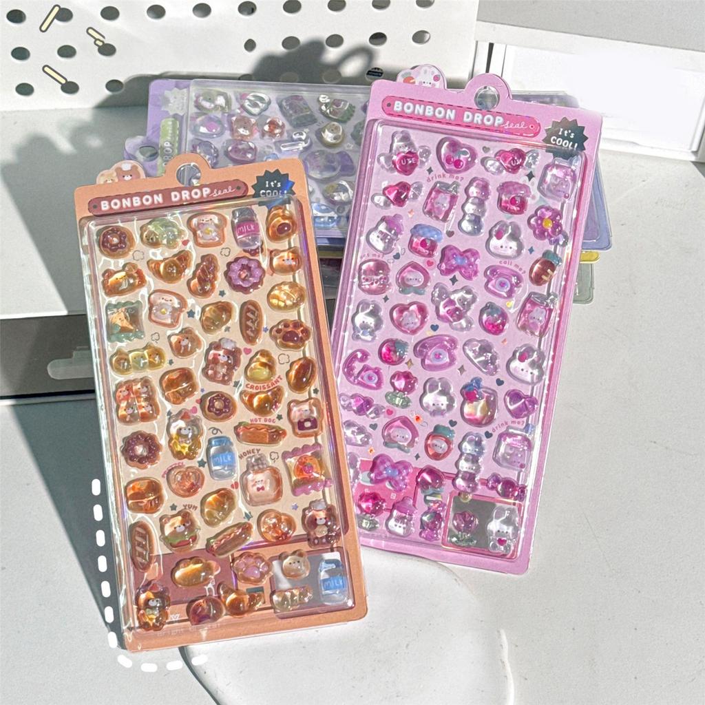 Мультяшная 3D-наклейка с животными, детская мотивирующая наклейка для ежедневников, ноутбуков, чехлов для телефонов, украшений для бутылок с водой