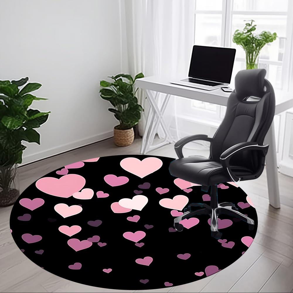 1pc Heart Love Carpet for Office, Non-slip, Soft and Durable Office Rug, Perfect for Office yy260128086