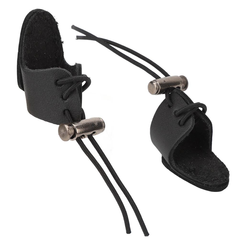 Archery Finger Guard Cowhide     Elastic Finger Tab for 20 to 50lb Bow