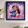 5D DIY Diamond Painting Kit, Lilo & Stitch , Adult Beginner 5D Round Diamond Embroidered Crystal Mosaic Crafts, Suitable for Home Wall Settings