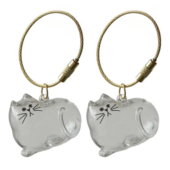 Бутылочка для хранения кошачьей шерсти Портативный сувенир в память о питомце Брелок-подвеска Память о питомце