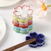 Dining Spoon Fork Chopstick Rest Tableware Chopsticks Holder Sakura Blossoms Colorful Ceramic