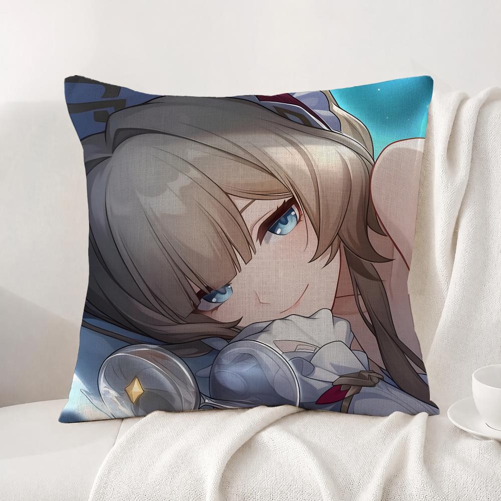 Game Genshin Impact Sandrone Cushion Cover Natural Linen Pillowcase Set AllinOne Decor Cushion Cover for Sofa Bedroom Chair