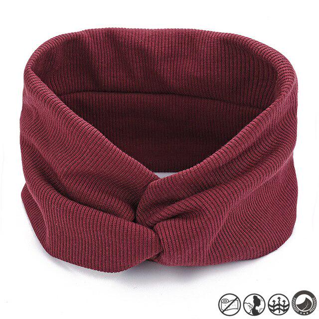 13 цветов, хлопковая повязка на голову, женская удобная повязка на голову, эластичные ленты для волос с узлом, аксессуары для волос с крестом