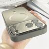 Роскосный Прозрачный Чехол с Текучей Жидкостью и Окном для iPhone 17 Air 16 15 14 13 12 11 Pro Max для Magsafe Кристально Прозрачная Магнитная Крышка