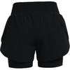 Два в одном тканые тренировочные шорты женские шорты черные 1361154-001