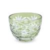 Ностальгия Кирико Стекло Саке Орхидея Текущая Модель J-kitchens Чашка, Чашка, 54xВ40мм, 30мл, Резьба, Зеленый,