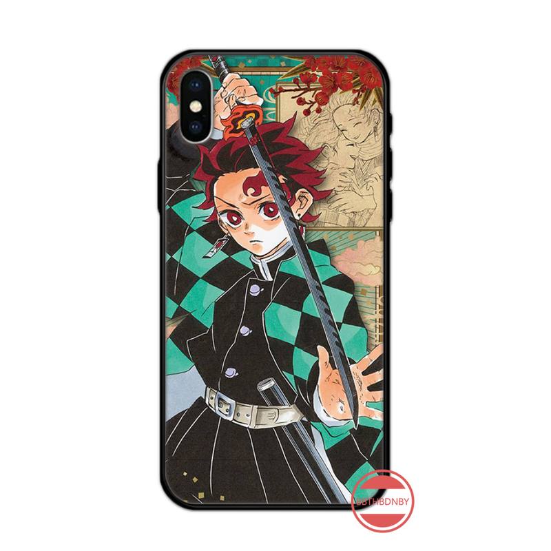 Чехол для телефона Demon Slayer Blade с комиксами и открытками для iPhone 11 12 13 pro XS MAX 8 7 Plus X SE 2020 XR
