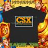 Новая футболка CSX Transportation Железнодорожный Логотип Смешная Футболка Размер США S - 5XL