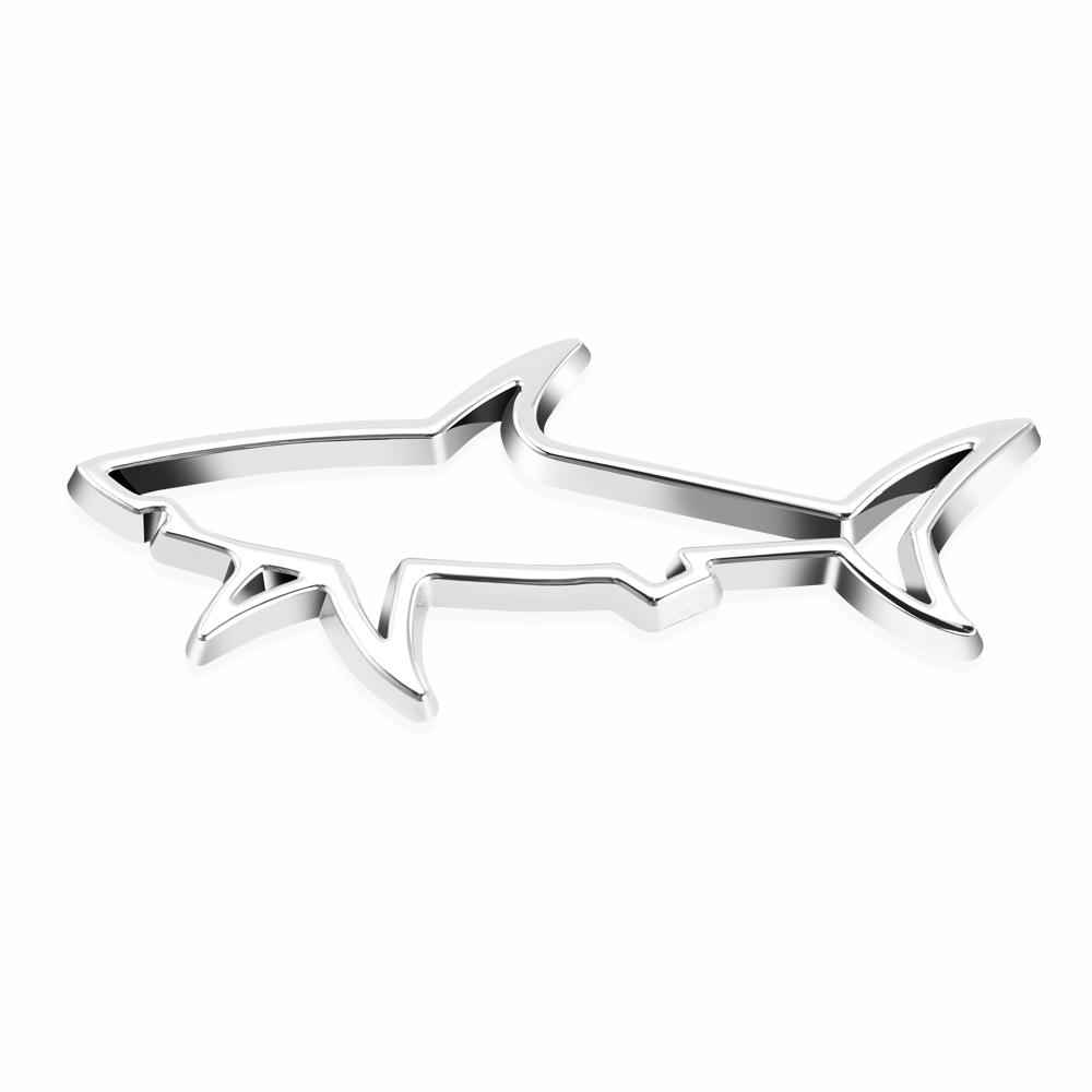 3D металлическая эмблема автомобиля в виде рыбы и акулы, наклейки на боковые крылья для Volkswagen VW Jetta MK5 6 Golf 4 5 6 7 CC Tiguan Passat B5 B6 b7 Polo