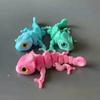 Многоцветная градиентная 3D-печать Ящерица Многосуставная имитационная фигурка Ящерица Детская игрушка