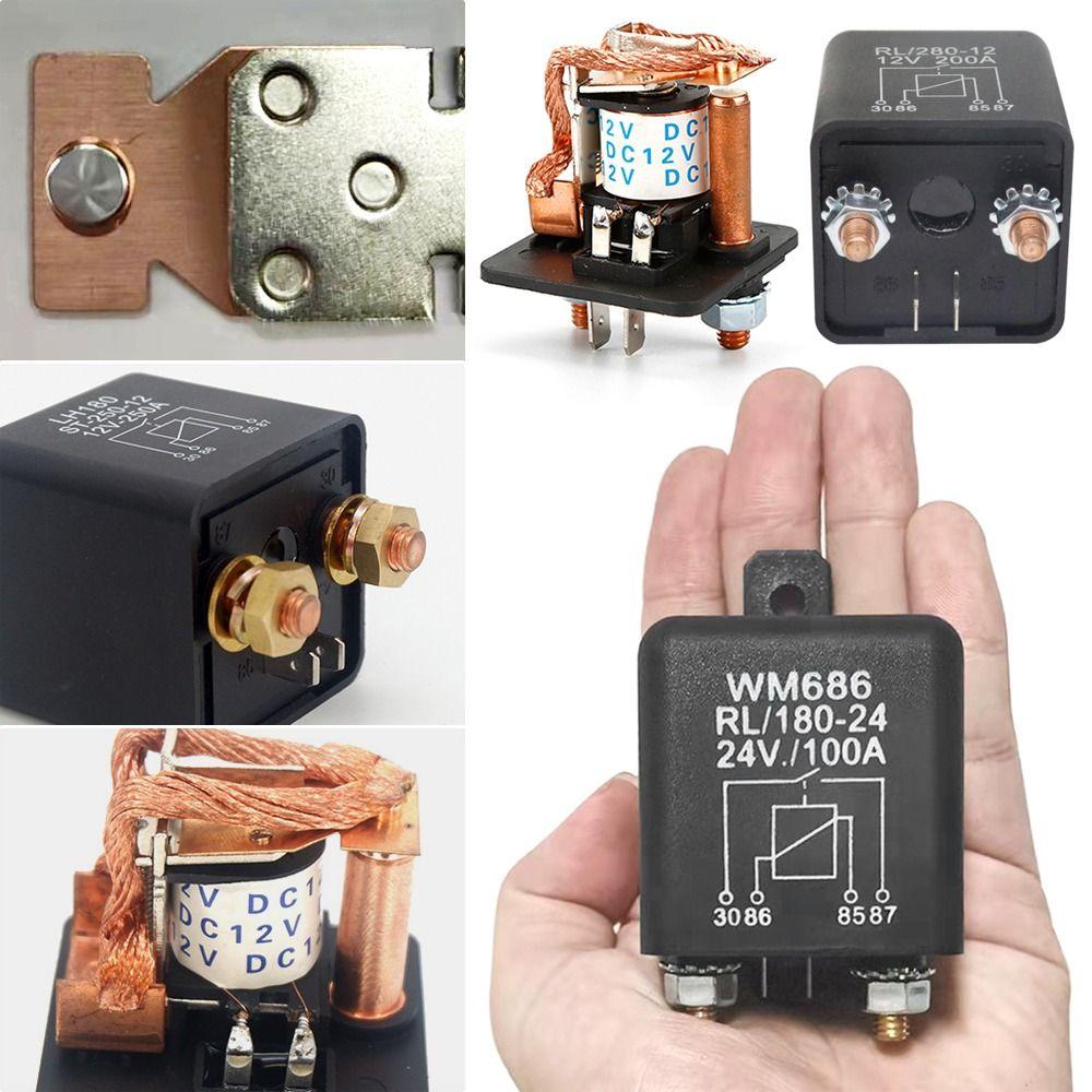 WM686 Автомобильный аксессуар Высокий ток 12В 24В Автомобильное реле 200А 100А Пусковое реле