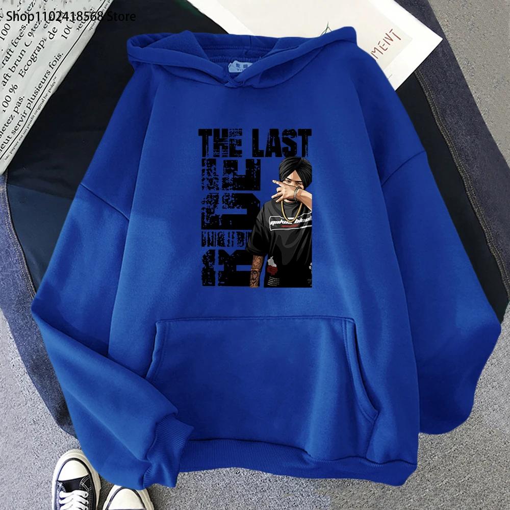 Мужские толстовки с капюшоном Sidhu Moose Wala Толстовка в стиле ретро с индийским рэпером Уличная одежда для женщин с принтом и круглым вырезом