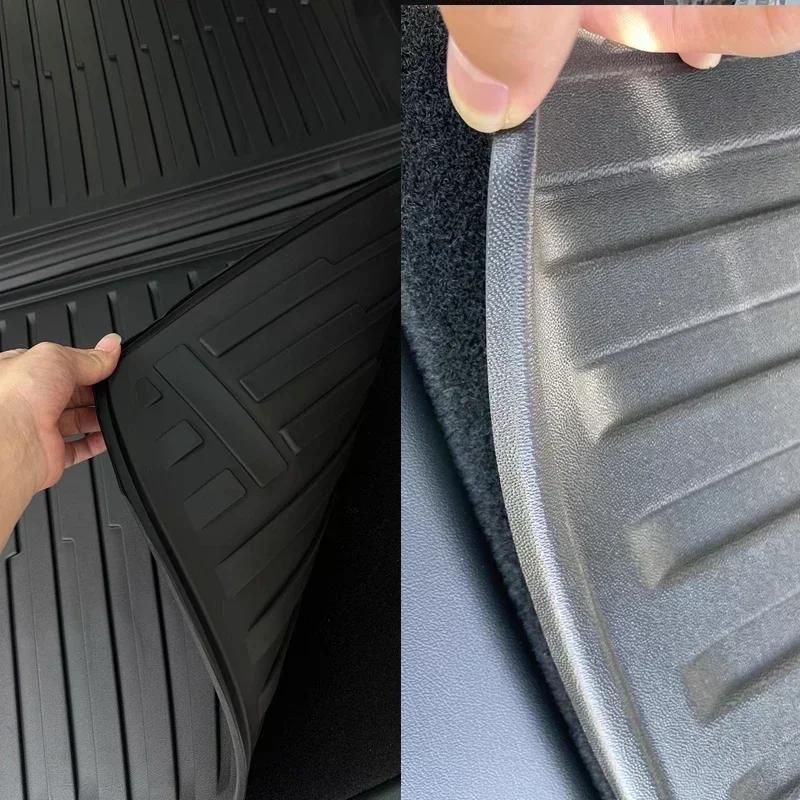 TPE Car Rear Trunk Mat For Renault Koleos 2009 2007~2016 Samsung QM5 HY MK1 Waterproof Anti-dirty Rubber Storage Pad Accessories