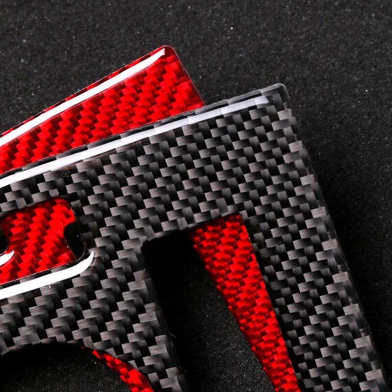 Углеродное волокно автомобиля светодиодный переключатель фар крышка рамка накладка наклейка для Ford Mustang 2005-2009 авто аксессуары для интерьера