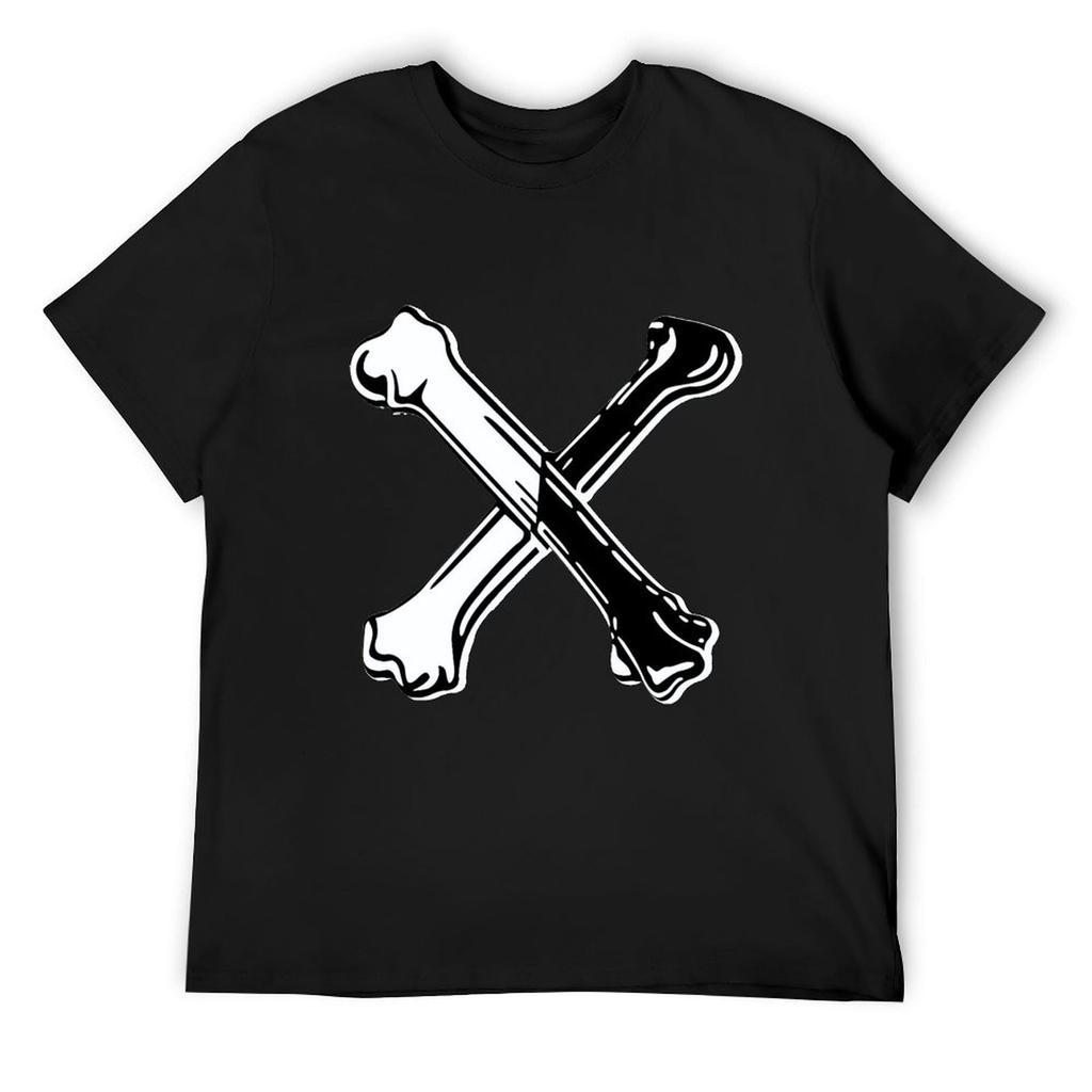 Карло Наследник Кэмерон Бойс Логотип Кости Футболка графические футболки мужская одежда дизайнерские рубашки Мужская хлопковая футболка