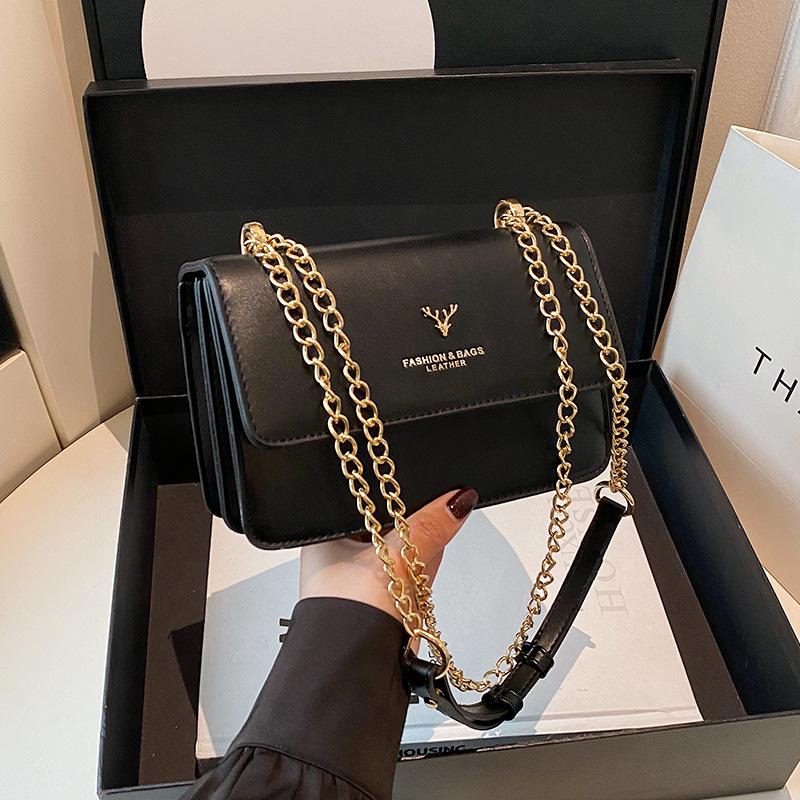 2025 Роскошная женская сумка кроссбоди: Сумка через плечо с цепочкой и головой оленя