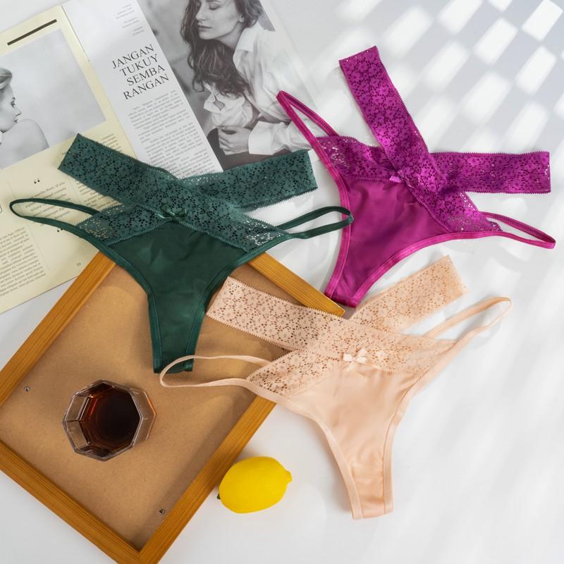 Women Lingerie Underwear Low Waist Strappy Panties Bandage Gstring Thongs Panties Ladies Briefs Sleepwear Pajamas Lingerie