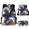 Kids School Backpack Set With Printed Cartoon Design - Lightweight Ergonomic Dual-Shoulder Bag Pencil Case Crossbody