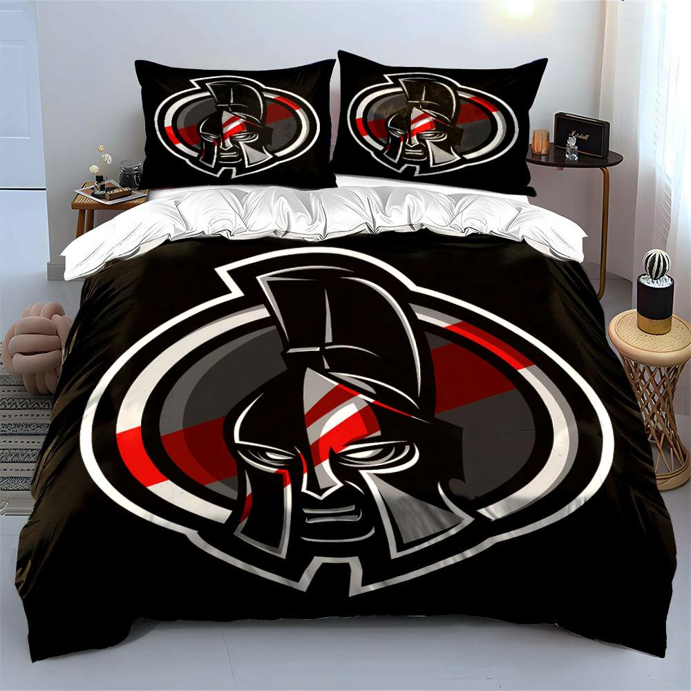 Helmeted warrior logo. Bedding sets Duvet cover sets Duvet covers Pillowcases(1*Duvet Cover 2*Pillowcases without duvet insert)