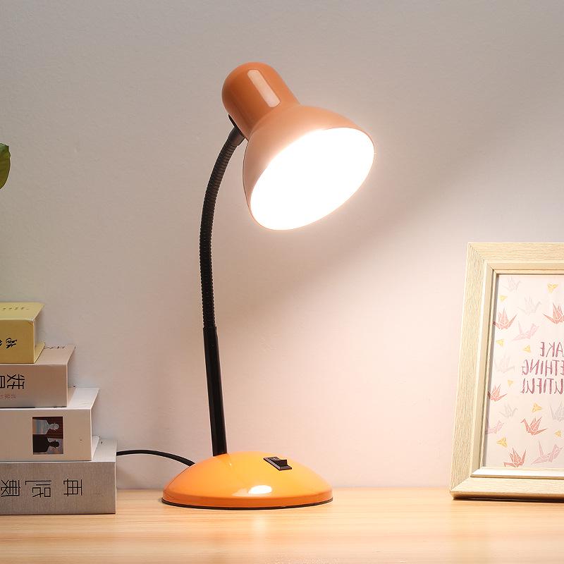 Eye-Safe LED Minimalist Metal Desk Lamp for Office, Dorm, and Study