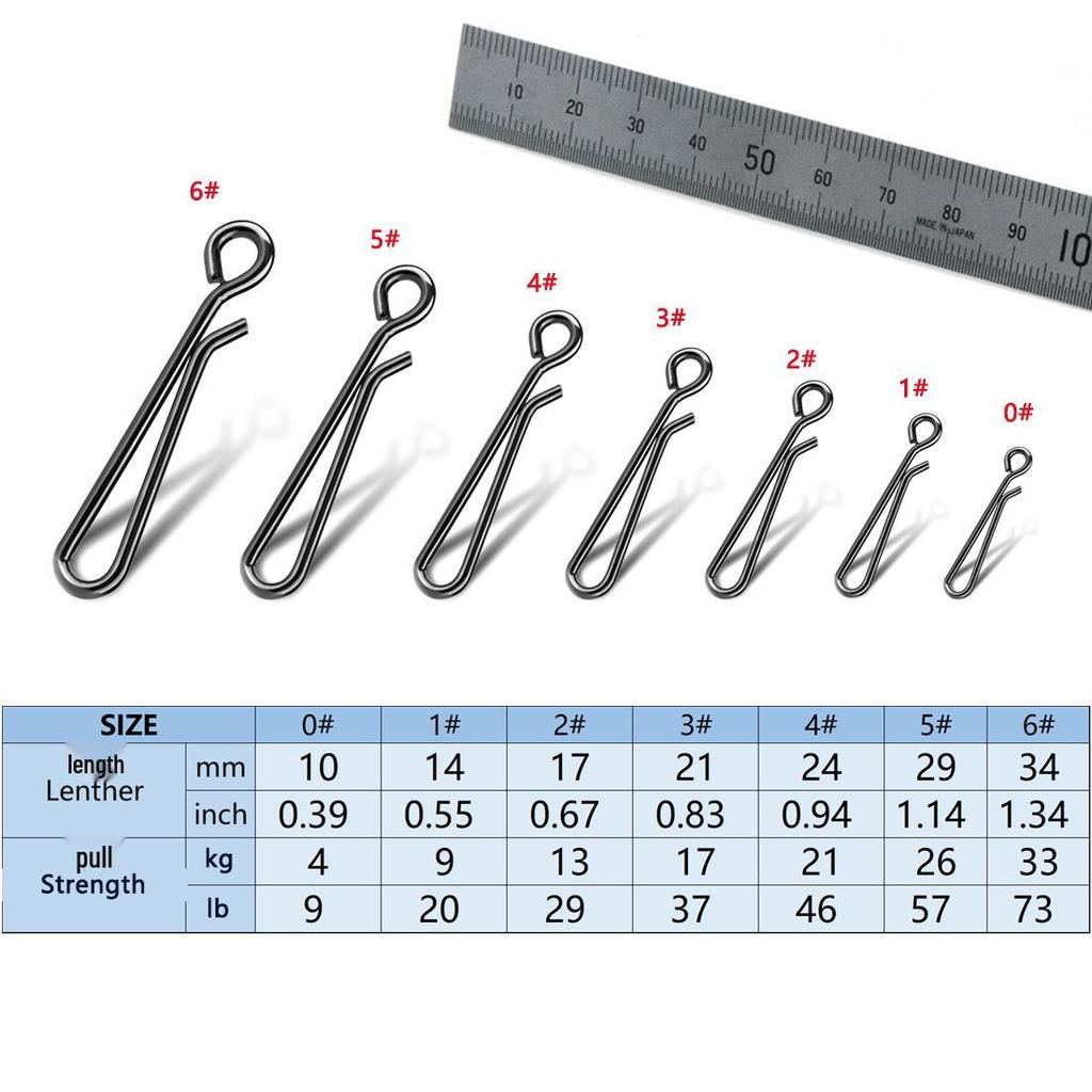 Быстросъемный коннектор из нержавеющей стали для рыболовной приманки с прочным крючком