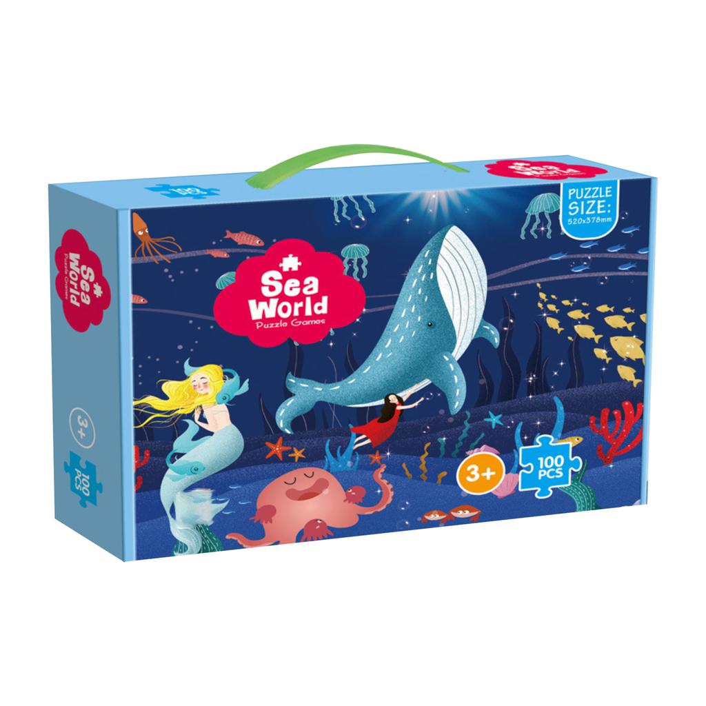 100 шт. Продвинутые развивающие пазлы для детей, для детского сада, мальчиков и девочек, сборные игрушки для раннего развития. Толщина пазла 1 см