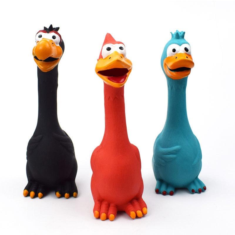 Игрушки для домашних животных Латексная Пищащая Курица Игрушки для Собак Устойчивые к Стачиванию Зубов и Кусанию, Издающие Звук Игрушки, Экологически Чистый Материал