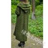 Europe & America Plus Size Knit Hooded Long Cardigan