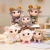 Cute Fluffy Lamb Plush Toy Soft Sheep Stuffed Animal Doll with Bell Small Size for Kids Carry On Travel Play Gift