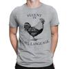 Fluent In Flow Language Vintage Farm Farming Chicken Funny Mens T-Shirts Top#BAL