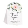 50Pcs Thank You For Celebrating With Us Tags Paper Gift Tags for Wedding Bridal Shower Birthday Party Decorations Baby Shower