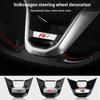 New ABS Metal R Rline Emblem Car Steering Wheel Decoration Sticker For Volkswagen R-Line GTI Polo Golf Passat Scirocco Jett
